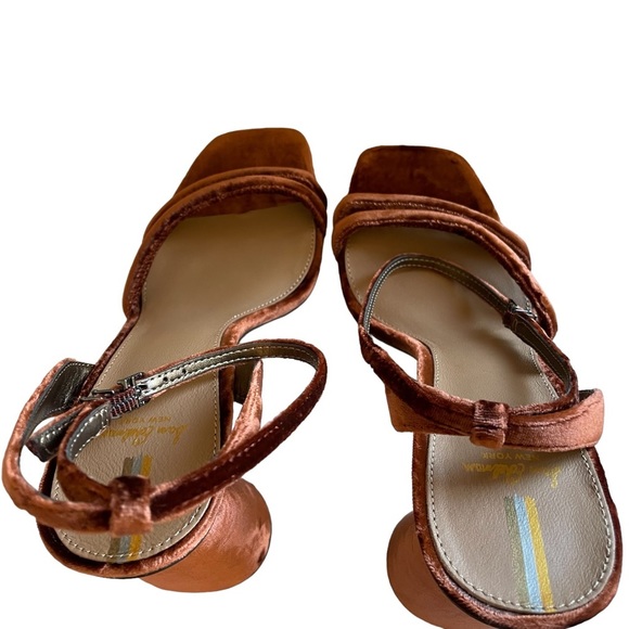 Sam Edelman Kia Leather Heeled Sandal Velvet Size 9.5 NWT - Picture 7 of 15